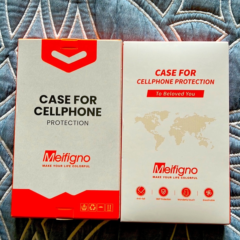 Meifigno Samsung Note 20 (Clear) & S22 case (Black)